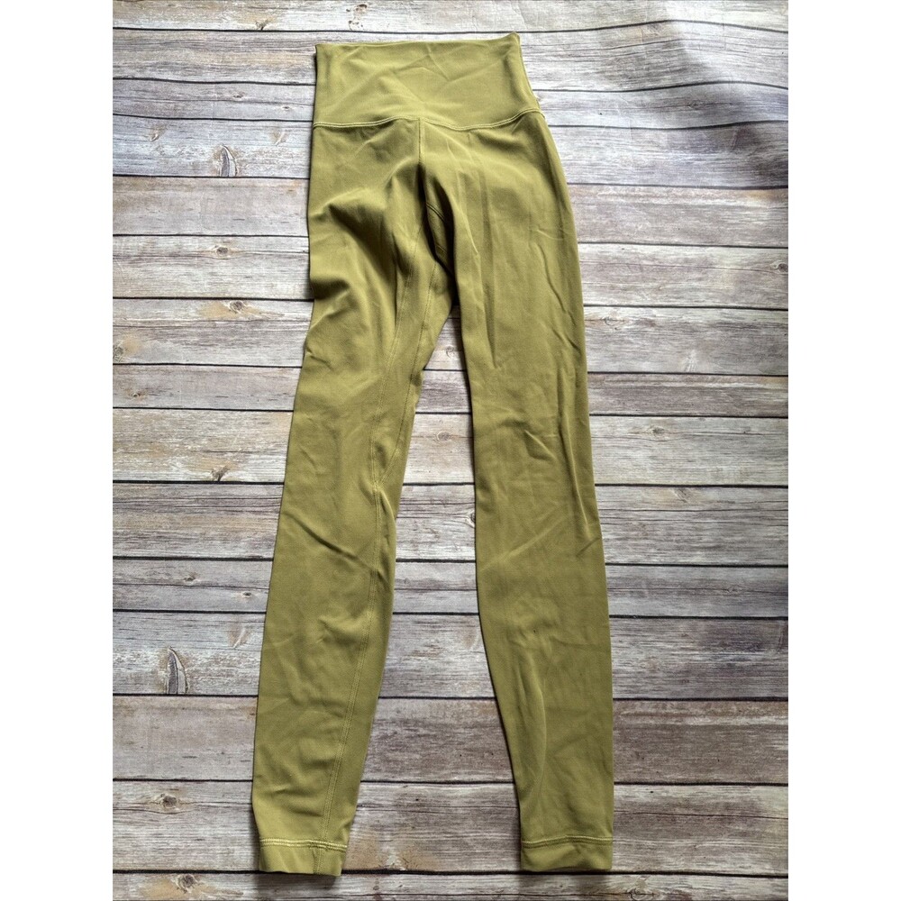 Lululemon Women's Size 2  Align Leggings 31 Inch Olive Green